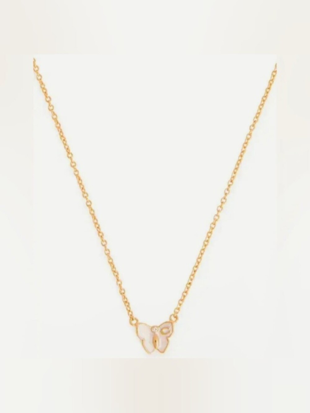 NEW Coach Pink Butterfly Necklace - w/ GHW - Picture 2 of 7